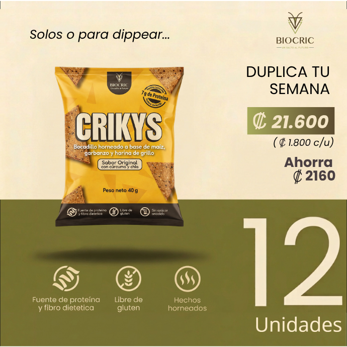 Promo 12 unidades de Crikys